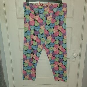 Ambrielle Colorful Heart Print Leggings
